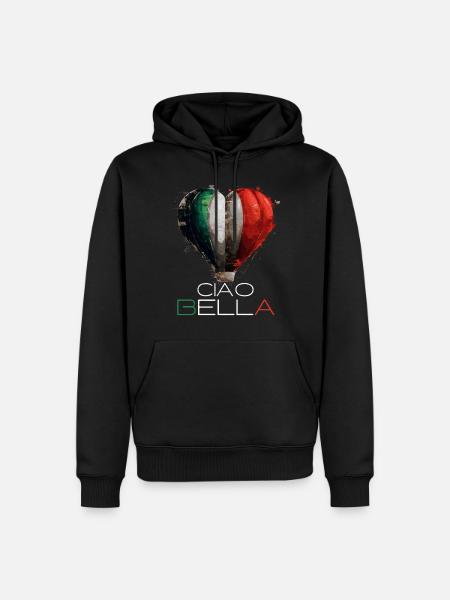 Ciao Bella - Men’s Premium Organic Hoodie - black