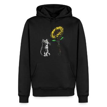 Ciao Bella - Sweat à capuche Premium bio Homme - noir - Devant - Nico (187cm)