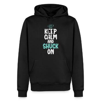Oyster Gifts - Männer Premium Bio Hoodie - Schwarz - Vorne - Nico (187cm)