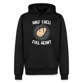 Oyster Gifts - Männer Premium Bio Hoodie - Schwarz - Vorne - Nico (187cm)