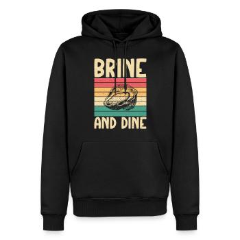 Oyster Gifts - Männer Premium Bio Hoodie - Schwarz - Vorne - Nico (187cm)