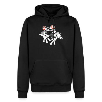 Tree Frog Baumfrösche Baumfrosch - Männer Premium Bio Hoodie - Schwarz - Vorne - Nico (187cm)