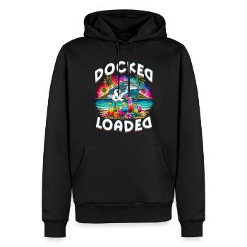 Kreuzfahrt Kreuzfahrer Docked & Loaded - Männer Premium Bio Hoodie - Schwarz - Vorne - Nico (187cm)