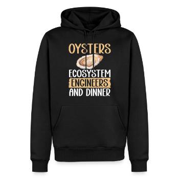 Oyster Gifts - Männer Premium Bio Hoodie - Schwarz - Vorne - Nico (187cm)