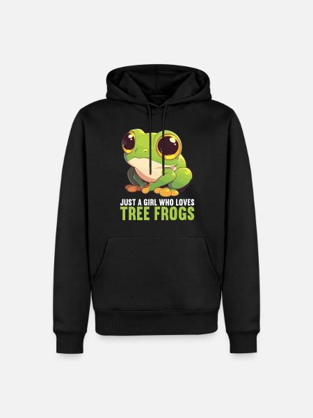 Tree Frog Baumfrösche Baumfrosch - Men’s Premium Organic Hoodie - black