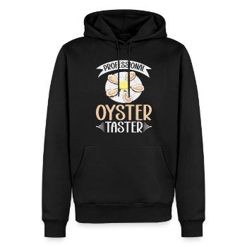 Oyster Gifts - Männer Premium Bio Hoodie - Schwarz - Vorne - Nico (187cm)