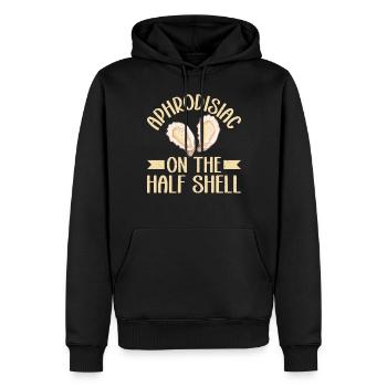 Oyster Gifts - Männer Premium Bio Hoodie - Schwarz - Vorne - Nico (187cm)