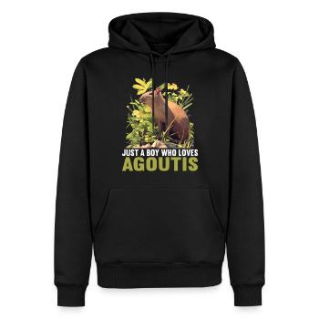 Agouti Agutis Aguti - Männer Premium Bio Hoodie - Schwarz - Vorne - Nico (187cm)