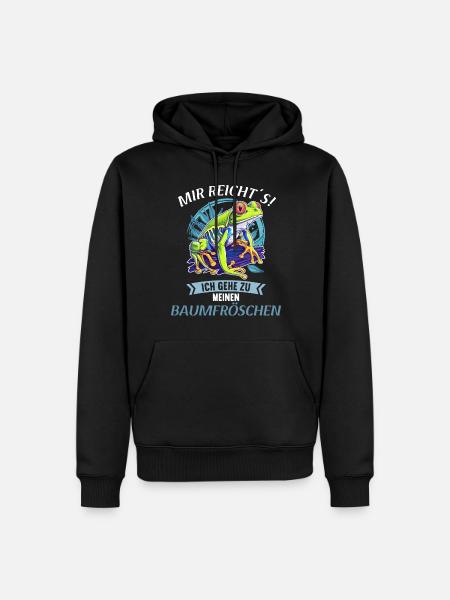 Tree Frog Baumfrösche Baumfrosch - Men’s Premium Organic Hoodie - black