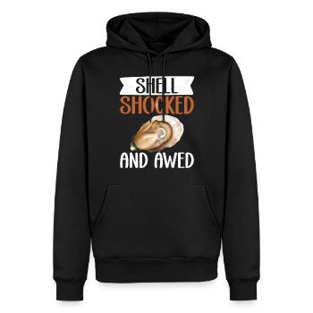 Oyster Gifts - Männer Premium Bio Hoodie - Schwarz - Vorne - Nico (187cm)