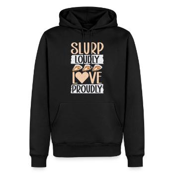 Oyster Gifts - Männer Premium Bio Hoodie - Schwarz - Vorne - Nico (187cm)