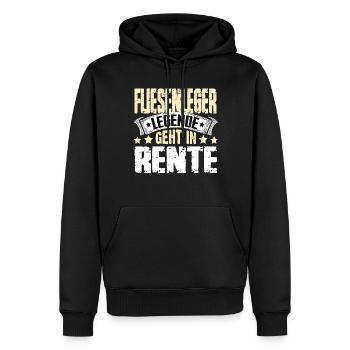 Tiler legend retires - Men’s Premium Organic Hoodie - black - Front - Nico (187cm)