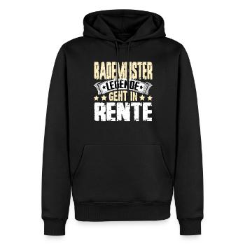 Lifeguard legend retires - Men’s Premium Organic Hoodie - black - Front - Nico (187cm)