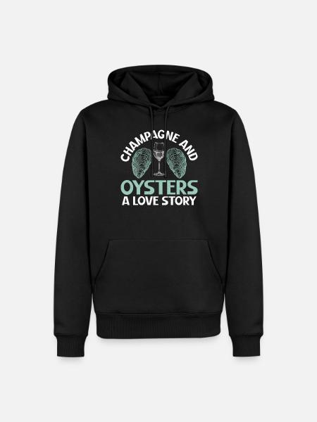 Oyster Gifts - Männer Premium Bio Hoodie - Schwarz