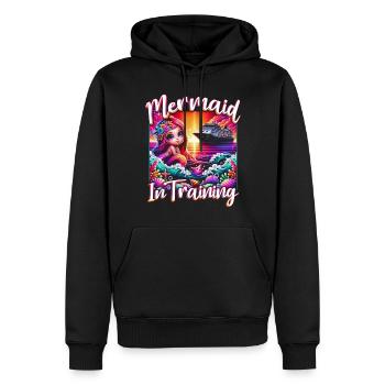 Kreuzfahrt Kreuzfahrer Mermaid In Training - Männer Premium Bio Hoodie - Schwarz - Vorne - Nico (187cm)
