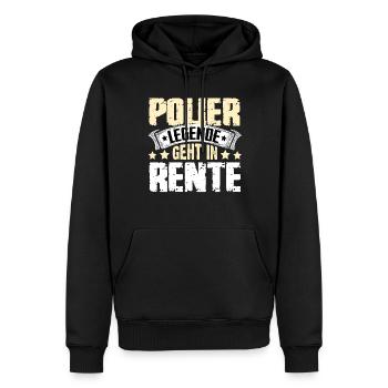 Foreman legend retires - Men’s Premium Organic Hoodie - black - Front - Nico (187cm)