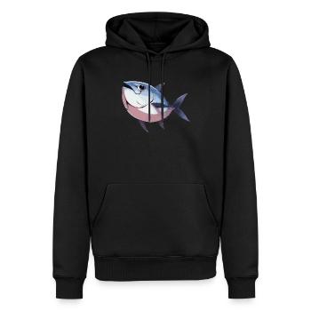 Tuna Thunfische Thunfisch - Männer Premium Bio Hoodie - Schwarz - Vorne - Nico (187cm)