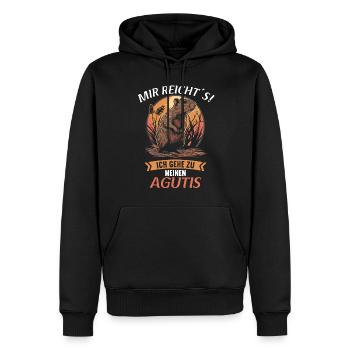 Agouti Agutis Aguti - Männer Premium Bio Hoodie - Schwarz - Vorne - Nico (187cm)