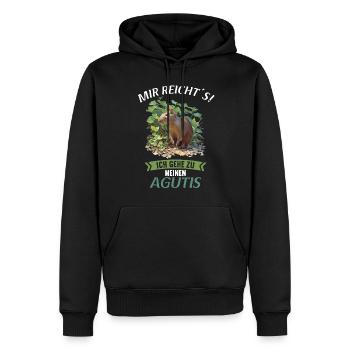 Agouti Agutis Aguti - Männer Premium Bio Hoodie - Schwarz - Vorne - Nico (187cm)