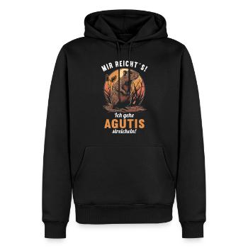 Agouti Agutis Aguti - Männer Premium Bio Hoodie - Schwarz - Vorne - Nico (187cm)