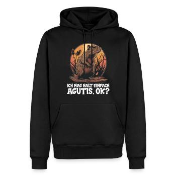 Agouti Agutis Aguti - Männer Premium Bio Hoodie - Schwarz - Vorne - Nico (187cm)