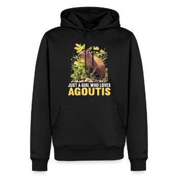 Agouti Agutis Aguti - Männer Premium Bio Hoodie - Schwarz - Vorne - Nico (187cm)