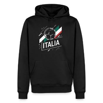 Maillot Italie 2024 Italie Italie Rome Turin Milan - Sweat à capuche Premium bio Homme - noir - Devant - Nico (187cm)