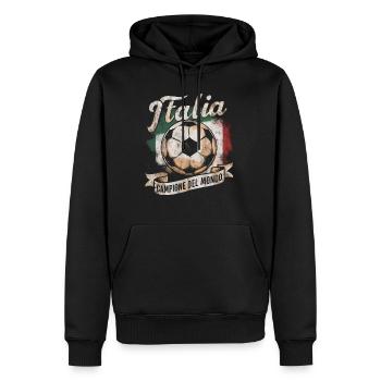 Maillot Italie 2024 Italie Italie Rome Turin Milan - Sweat à capuche Premium bio Homme - noir - Devant - Nico (187cm)