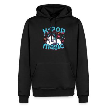 KPop Musique coréenne K-Pop Magie - Sweat à capuche Premium bio Homme - noir - Devant - Nico (187cm)