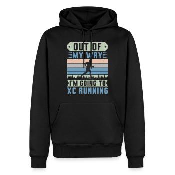 Cadeau de course XC amusant Édition XC Runner - Sweat à capuche Premium bio Homme - noir - Devant - Nico (187cm)