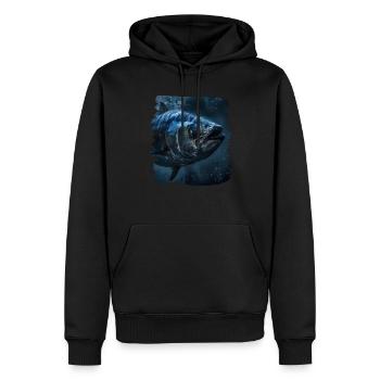 Tuna Thunfische Thunfisch - Männer Premium Bio Hoodie - Schwarz - Vorne - Nico (187cm)