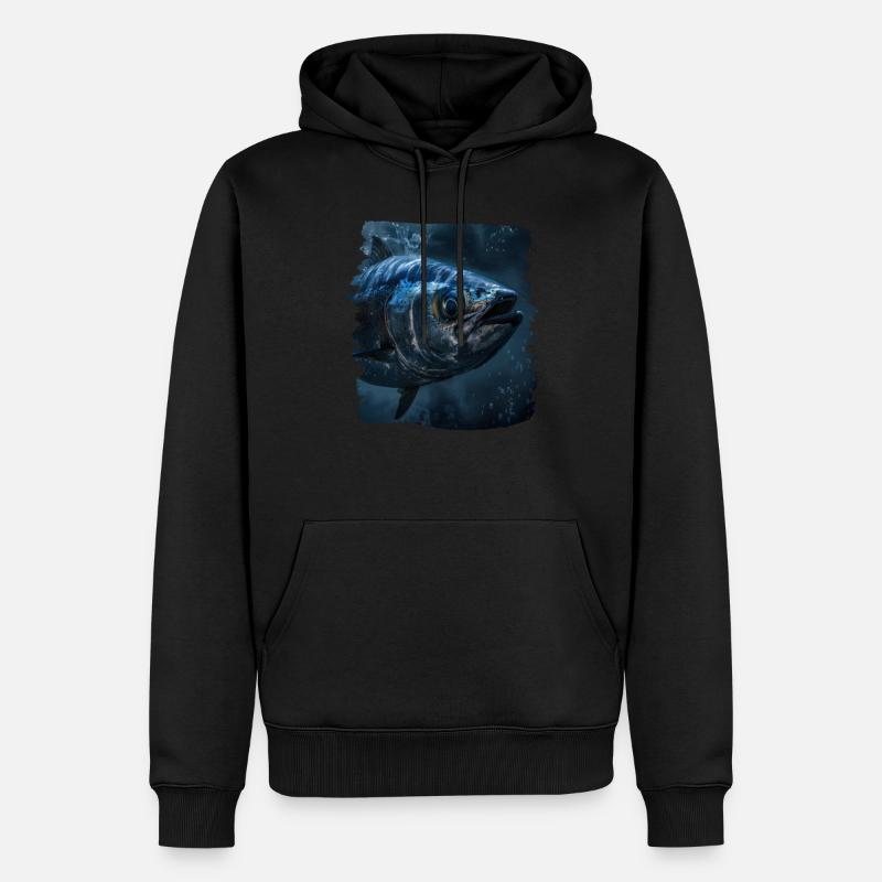 Tuna Thunfische Thunfisch - Männer Premium Bio Hoodie - Schwarz