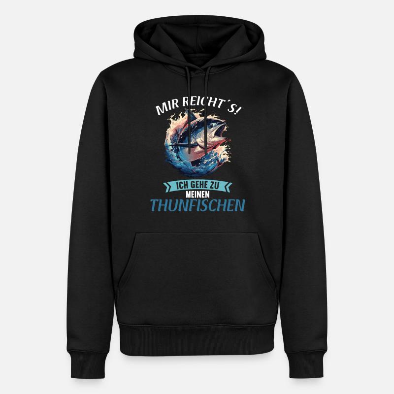Thon Thunfische Thunfisch - Sweat à capuche Premium bio Homme - noir