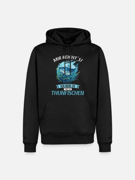 Thon Thunfische Thunfisch - Sweat à capuche Premium bio Homme - noir