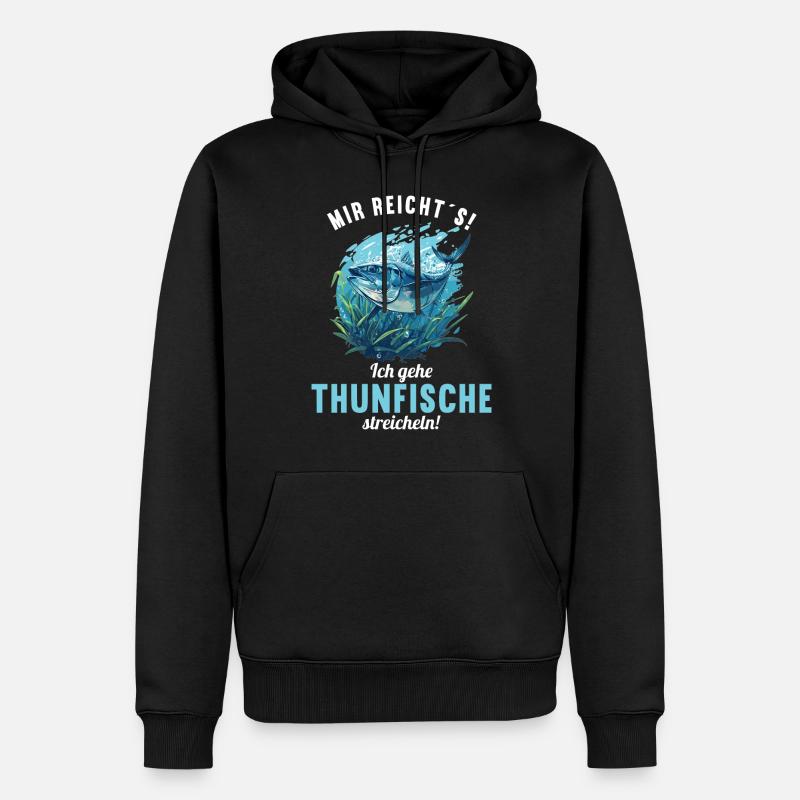 Thon Thunfische Thunfisch - Sweat à capuche Premium bio Homme - noir