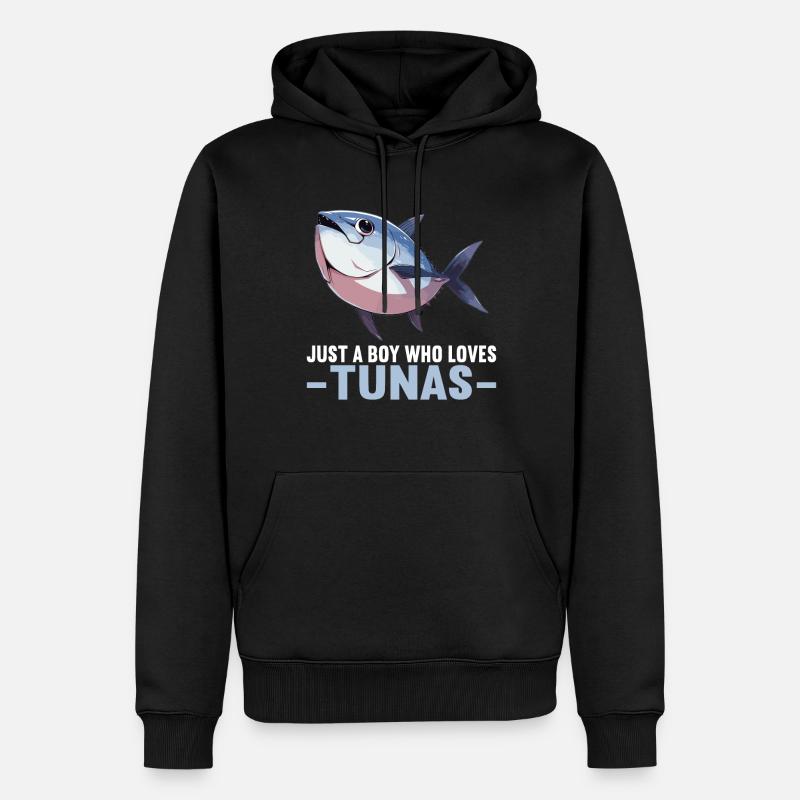 Tuna Thunfische Thunfisch - Männer Premium Bio Hoodie - Schwarz
