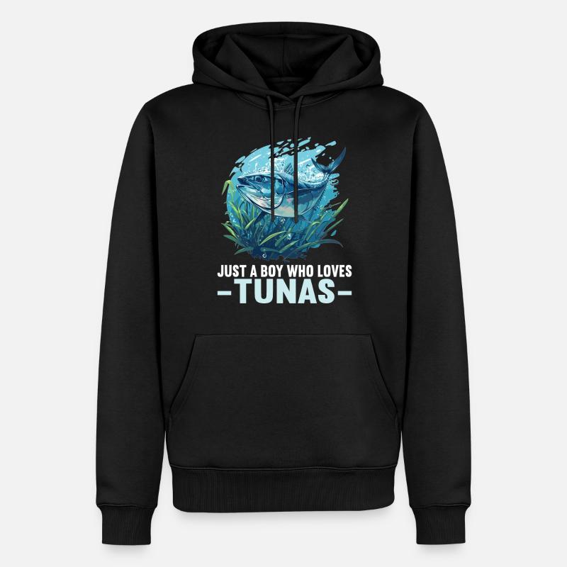 Thon Thunfische Thunfisch - Sweat à capuche Premium bio Homme - noir