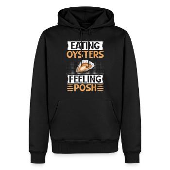 Oyster Gifts - Männer Premium Bio Hoodie - Schwarz - Vorne - Nico (187cm)