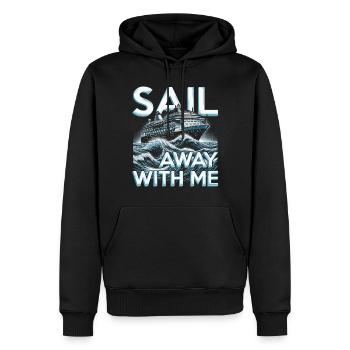 Cruise Cruisers Sail Away With Me - Men’s Premium Organic Hoodie - black - Front - Nico (187cm)