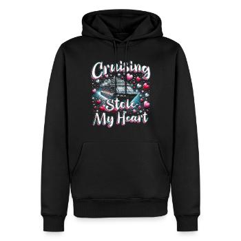 Cruise Cruiser Cruising Stole My Heart - Men’s Premium Organic Hoodie - black - Front - Nico (187cm)