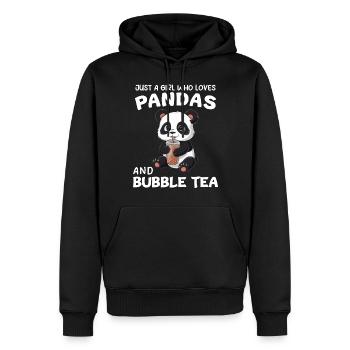 Panda Panda Bear Funny - Men’s Premium Organic Hoodie - black - Front - Nico (187cm)