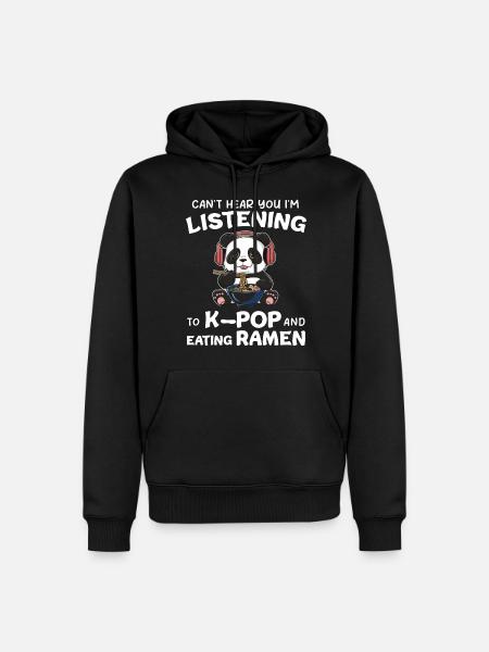 Panda Panda Bear Funny - Men’s Premium Organic Hoodie - black