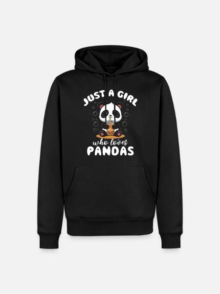 Panda Panda Bear Funny - Men’s Premium Organic Hoodie - black
