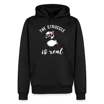 Panda Panda Bear Funny - Men’s Premium Organic Hoodie - black - Front - Nico (187cm)
