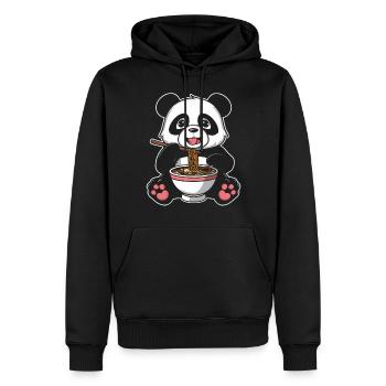 Panda Panda Bear Funny - Men’s Premium Organic Hoodie - black - Front - Nico (187cm)