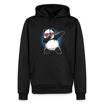 Panda Panda Bear Funny - Men’s Premium Organic Hoodie - black - Front - Nico (187cm)