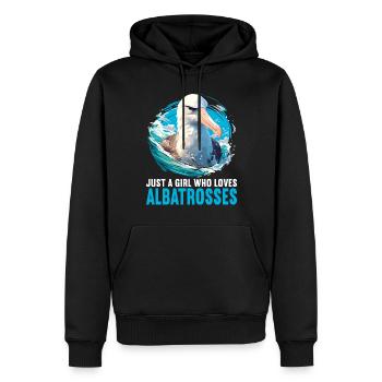 Albatross Albatrosse Albatros - Männer Premium Bio Hoodie - Schwarz - Vorne - Nico (187cm)