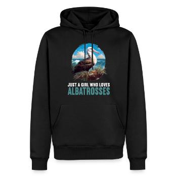 Albatross Albatrosse Albatros - Männer Premium Bio Hoodie - Schwarz - Vorne - Nico (187cm)