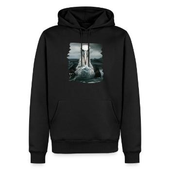 Albatross Albatrosse Albatros - Men’s Premium Organic Hoodie - black - Front - Nico (187cm)