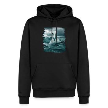 Albatross Albatrosse Albatros - Männer Premium Bio Hoodie - Schwarz - Vorne - Nico (187cm)